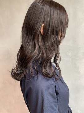 キチ(kichi.) [kichi.] モカグレージュ×ウェーブセミディ