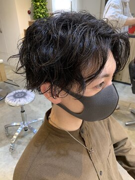 エルオム(EL.HOMME) 【MITSU】スリークショート×ウェットヘア×スパイラルパーマ