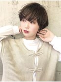 【SiSTA】田中シースルーバングコスメパーママッシュショート
