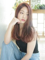 クロン 美容室(clon)&nbsp;ピンクベージュ×艶ロング