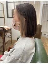 アンダーバーホワイトモデ 河内長野(_WHITE mode)&nbsp;◎大人おしゃれスタイルイヤリングカラーミルクティーベージュ