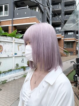 シンシェアサロン 原宿店(Qin shaire salon) 韓国ハイトーン オルチャンヘア パールラベンダー