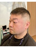 シェーバーで0ｍｍスキンフェード