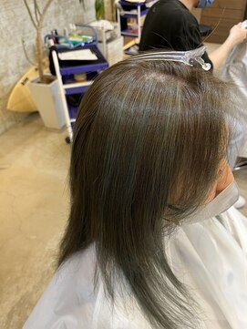 ラ メール ヘア デザイン(La mer HAIR DESIGN) ハイライトカラー/カーキブラウン[ビフォーあり!!]