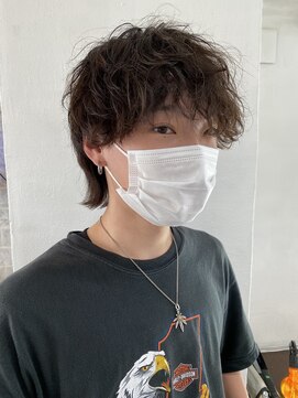 ヘアー アレス(hair ales) マッシュウルフ、マッシュパーマ、アッシュブラック