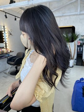 プルメリアドット(Plumeria.) Blue BLACK