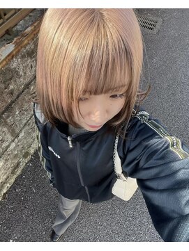 アルレン(Allen) ピンクベージュ　アンブレラカラー　レディース　宇都宮