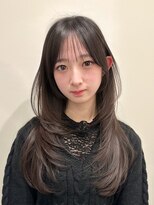 アンカーバイナチュラル(anchor by natural)&nbsp;韓国風/レイヤー/小顔/前髪カット/髪質改善/グレージュ/透明感