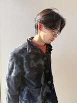 ラフ バイ マグ 南松本(R.A.F. by Mag) メンズセンターパートウルフニュアンスパーマカルマパーマゆるめ