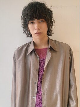 ダブ ムート(DaB MUUT) メンズマッシュウルフパーマメンズミディアムレイヤーメンズボブ