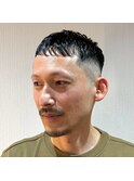 清潔感×大人の色気　シャープなクロップヘア/フェード/黒髪