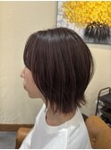 外ハネボブ×バイオレットカラー