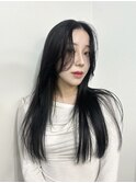透明感ダークグレージュワンホンヘア髪質改善オルチャンヘア