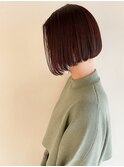マッシュショート前髪長めハンサムショート黒髪ショート襟足短め