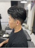 カット　アイロンパーマ