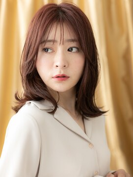 カバーヘア ブリス 大宮西口(COVER HAIR bliss) □ベビーピンクハッシュカットエアリーミディ403★大宮30代40代