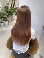 リル 茅ヶ崎(Liru:)&nbsp;くびれヘア/アプリコットオレンジ/夏のヘアアレンジ/茅ヶ崎駅