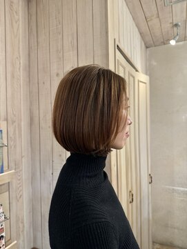 エイミーバイアフロート(amie  by afloat) 大人綺麗に見えるシルエットボブ◎