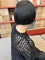 フェンヘアーアイス 中目黒(Fen.hair ici)&nbsp;20代30代40代大人小顔美人黒髪ショートレイヤーボブ