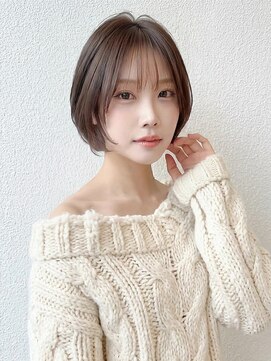 カバーヘア ブリス 大宮西口(COVER HAIR bliss) マロンベージュ/ショートボブ/抜け感/小顔ヘア/20代30代p大宮