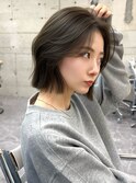 髪質改善ダブルカラーレイヤーボブインナーカラーハイライト