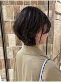 大人可愛いショートヘアセットお呼ばれヘア結婚式ヘア