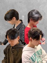 ダブルアール(RR MEN'S SALON)&nbsp;メンズ／センターパート/ニュアンスパーマ/由比ヶ浜