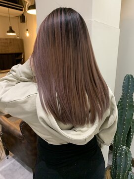 ハウンド(HAWND) バレイヤージュ×ピンクベージュ！