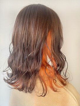 ジェイエルビー(JLB) 【JLB.moe】インナーカラー×オレンジ