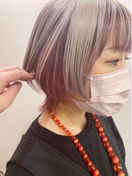 グーフィートーキョー 銀座(Goofy Tokyo) 逆アンブレラカラー/ウルフ/シルバー×ピンクインナー651