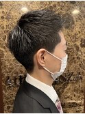 ビジネス×フェザーショートスタイル