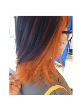 チップタップ 府中店(tip top) ツートン×オレンジ