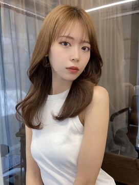 フォンズ(FONS) 表参道 くびれヘア 韓国ヨシンモリロングヘアチョコレートカラー