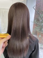 ルートエイチ 市川(Root H) ダブルカラーミルクティーベージュインナーカラーショートボブ