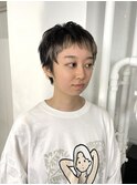 ハイライトデザインのベリーショート
