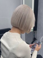 シーエスメイド バイ シャチュー 大須店(CS made by SHACHU)&nbsp;ホワイトラベンダー/切りっぱなし/ボブ/韓国風