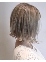 ヘア メイク ハク 横浜(hair make Haku) ＼愛されミニボブ／ハイトーンカラー×ミルクティーアッシュ