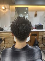 スウェル 船橋店(Swell)&nbsp;ダークアッシュ/アッシュブラック/カルマパーマ/ベリーショート3