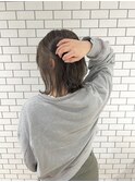 イヤリングカラー/グレー×オリーブグレージュ