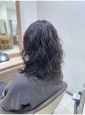 レイヤーカット×スパイラルパーマ