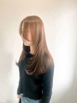 ル レーヴ 和田店(Le reve) フェイスレイヤー/韓国風/ミルクティー/ブリーチなし【横井】