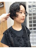 ショートボブ/ショートヘア/ショートパーマ