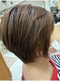 ふっくらショートボブ