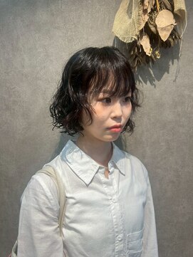 パーミル ヘア クマモト(permille ‰ hair Kumamoto) ミニボブ×パーマ