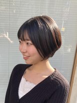 ネオリーブウリ 二子玉川店(Neolive uri) イメチェンホワイトブロンド外ハネボブ美髪ワイドバング