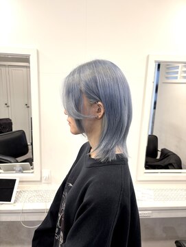 ヴィア(Via) ハイトーン/ケアブリーチ/ダブルカラー/ペールブルー/ブリーチ