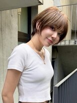 ブルックス マッシュショート/ミルクティーベージュ/ショートボブ/20代/30代