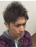 外国人風スパイキーショート