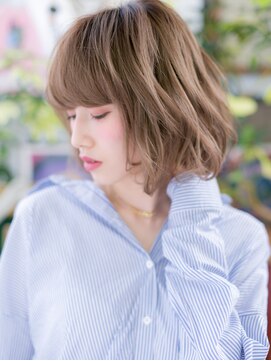 カバーヘアアンドスパ ブリス 浦和(COVER HAIR&SPA bliss) ★外国人風ホワイトベージュの前下がりボブ10代20代30代★7
