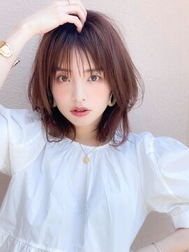 アグ ヘアー イフ 熊本西区田崎店(Agu hair if) 《Agu hair》シースルーの透け感×涼しげミディ